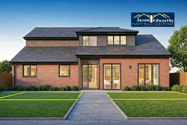 Home extension focusing on boundary line Northwich
