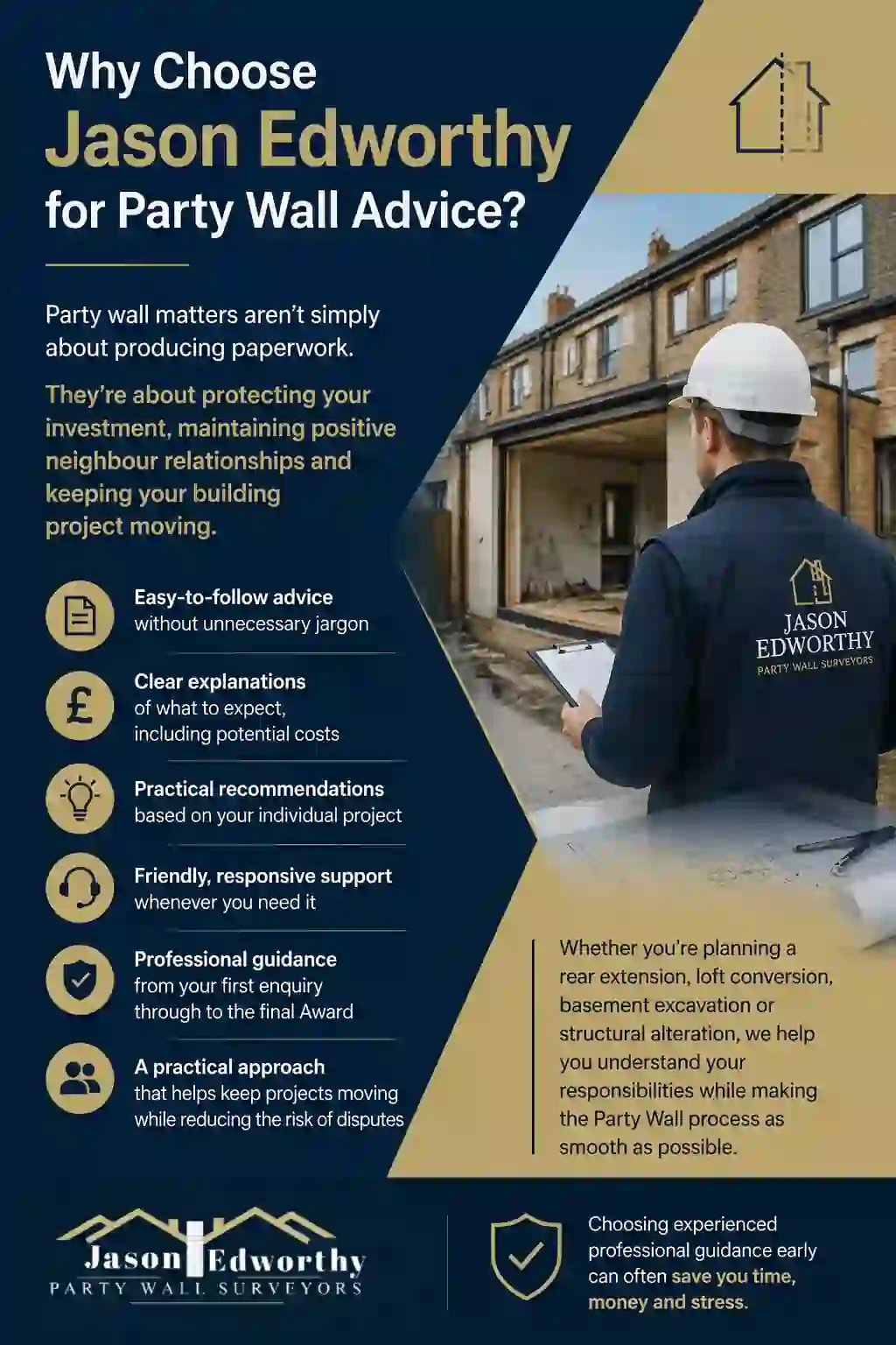 Why Choose Jason Edworthy for Party Wall Advice Northwich?